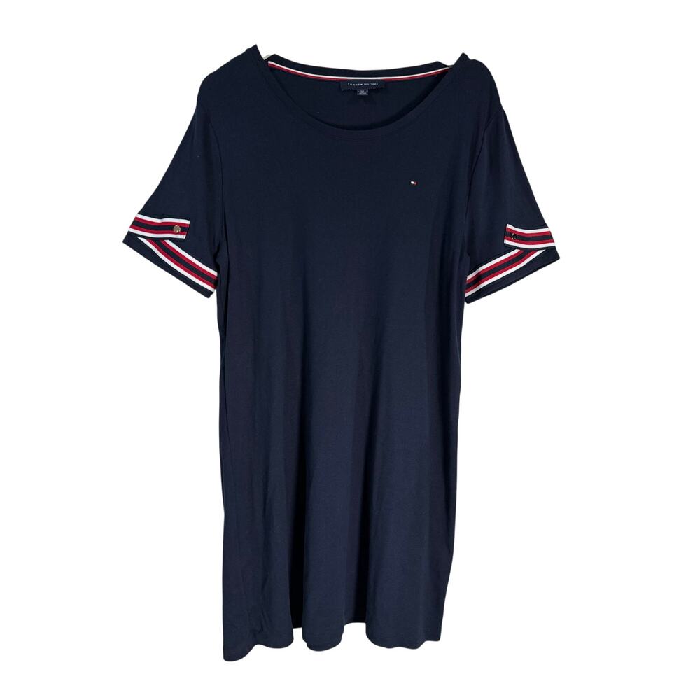 Tommy Hilfiger Red White Blue  T Shirt Dress XXL